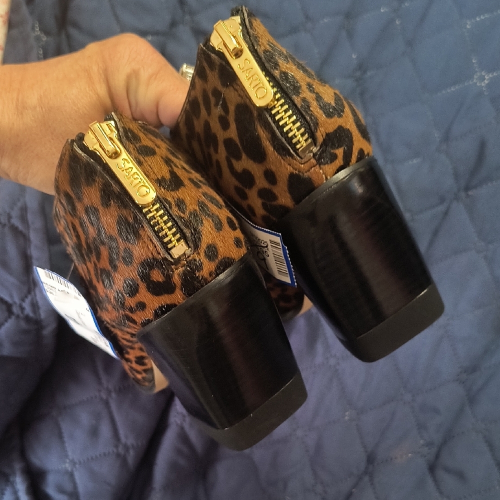 Leopard Print Ankle Booties - image 4